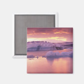 Europa, IJsland, lagune van Jokulsarlon Magneet (Voorkant / Achterkant)