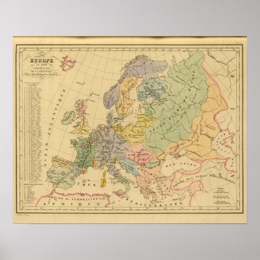 Europa in 1100 poster (Voorkant)