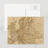 Europa in 1789 briefkaart (Voorkant / Achterkant)