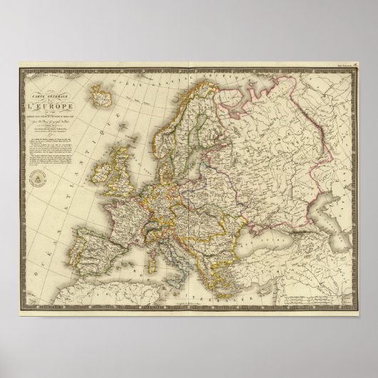 Europa in 1789 poster (Voorkant)