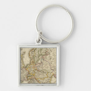 Europa in 1789 sleutelhanger