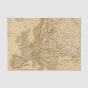 Europa in 1813 tissuepapier