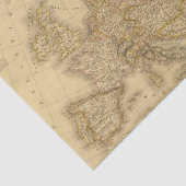 Europa in 1813 tissuepapier (Detail)