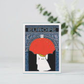 Europa in regen briefkaart (Staand voorkant)
