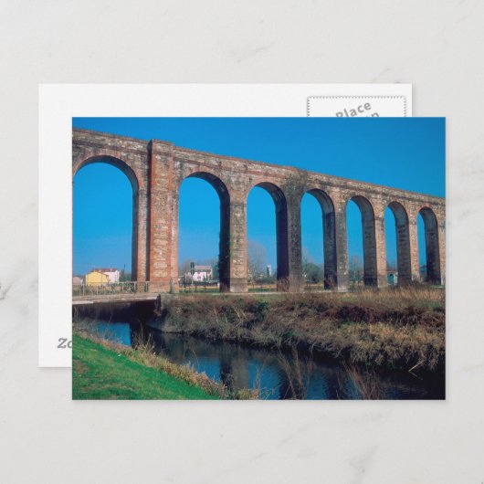 Europa, Italië. Aquaduct nabij Lucca. Briefkaart (Voorkant / Achterkant)