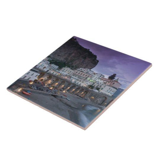 Europa, Italië, Campanië (kust van Amalfi) Atrani: Tegeltje (Zijkant)