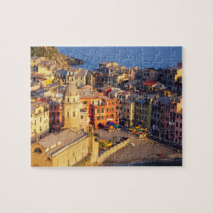 Europa, Italië, Cinque Terre. dorp Vernazza Legpuzzel