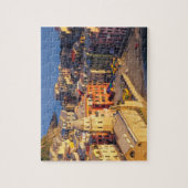 Europa, Italië, Cinque Terre. dorp Vernazza Legpuzzel (Verticaal)