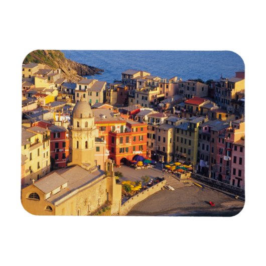 Europa, Italië, Cinque Terre. dorp Vernazza Magneet (Horizontaal)