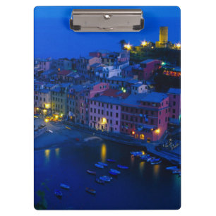 Europa, Italië, Cinque Terre, Vernazza. Heuvelacht Klembord
