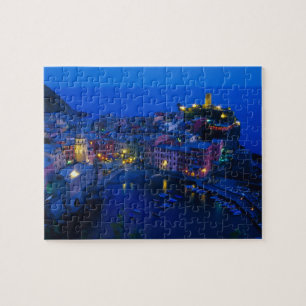 Europa, Italië, Cinque Terre, Vernazza. Heuvelacht Legpuzzel