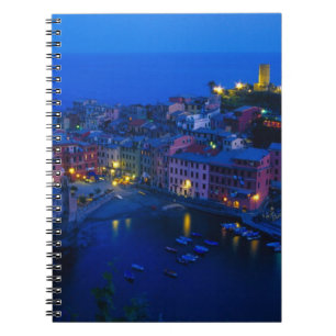 Europa, Italië, Cinque Terre, Vernazza. Heuvelacht Notitieboek
