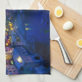 Europa, Italië, Cinque Terre, Vernazza. Hillside Theedoek (Quarter Fold)