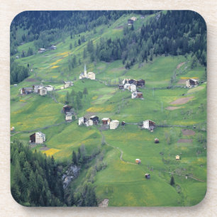 Europa, Italië, Dolomiet Alpen. Dit kleine dorpje Bier Onderzetter