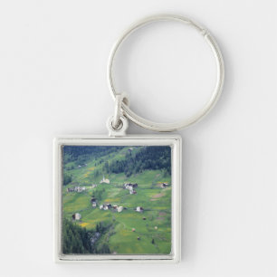 Europa, Italië, Dolomiet Alpen. Dit kleine dorpje Sleutelhanger