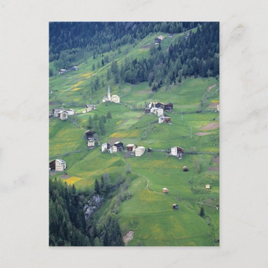Europa, Italië, Dolomietalpen. Dit kleine dorp Briefkaart (Voorkant)