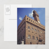 Europa, Italië, Florence. De medieval Plazzo Briefkaart (Voorkant / Achterkant)