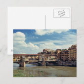 Europa, Italië, Florence. De Ponte Vecchio Briefkaart (Voorkant / Achterkant)