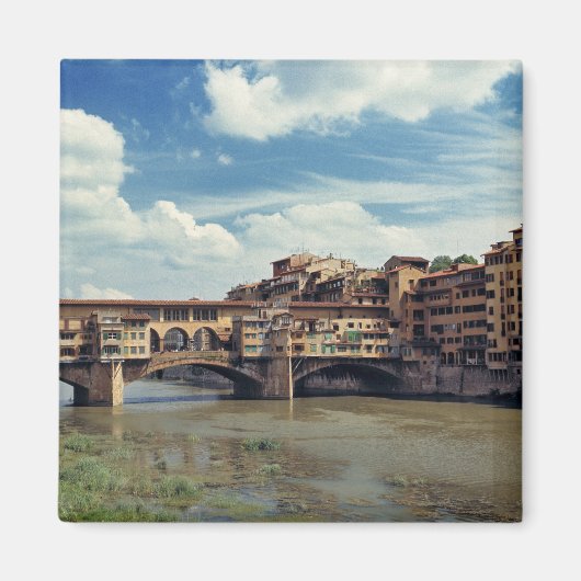 Europa, Italië, Florence. De Ponte Vecchio Magneet (Voorkant)