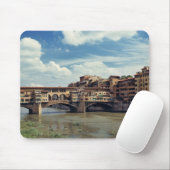 Europa, Italië, Florence. De Ponte Vecchio Muismat (Met muis)