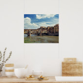 Europa, Italië, Florence. De Ponte Vecchio Poster (Keuken)