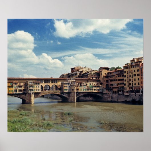 Europa, Italië, Florence. De Ponte Vecchio Poster (Voorkant)