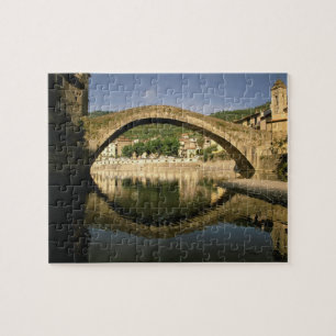Europa, Italië, Liguria, Dolceacqua, Riviera di Legpuzzel