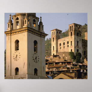 Europa, Italië, Liguria, Dolceacqua: Riviera di Poster