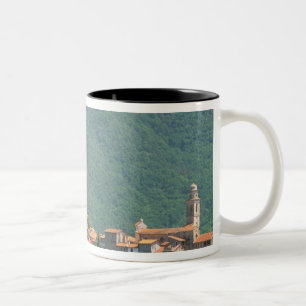 Europa, Italië, Liguria, Riviera di Ponente, 3 Tweekleurige Koffiemok
