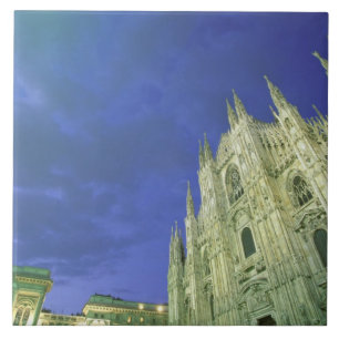 Europa, Italië, Lombardije, Milaan. De Duomo, Tegeltje