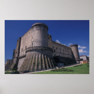 Europa, Italië, Napels, Castel Nuovo Poster