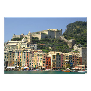 Europa, Italië, Portovenere ook bekend als Porto V Foto Afdruk