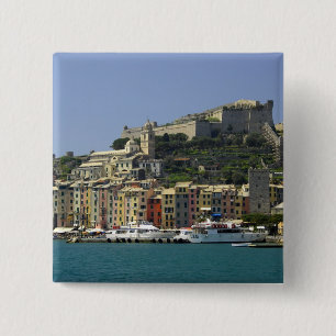Europa, Italië, Portovenere ook bekend als Porto V Vierkante Button 5,1 Cm