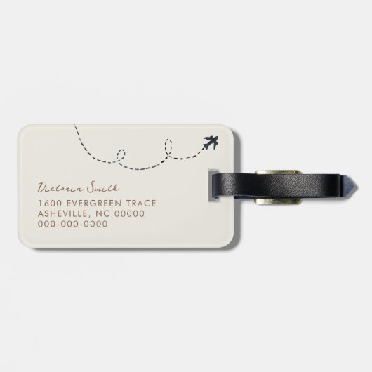 Europa Italië Reizen Gepersonaliseerde Naam Bagage Bagagelabel (Achterkant horizontaal)