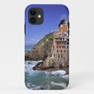 Europa, Italië, Riomaggiore. Riomaggiore is gebouw Case-Mate iPhone Case