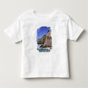 Europa, Italië, Riomaggiore. Riomaggiore is gebouw Kinder Shirts