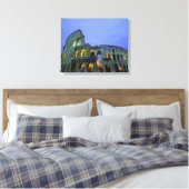 Europa, Italië, Rome. Avondzicht van de Canvas Afdruk (Insitu (Slaapkamer))