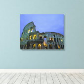 Europa, Italië, Rome. Avondzicht van de Canvas Afdruk (Insitu (Houten vloer))
