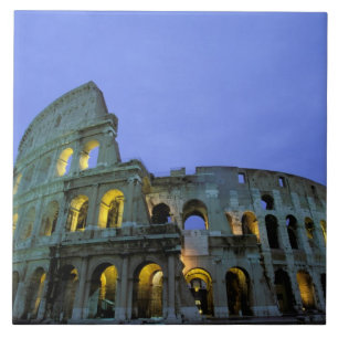 Europa, Italië, Rome. Avondzicht van de Tegeltje