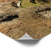 Europa, Italië, Rome. Het Colosseum (ook bekend al Poster (Hoek)