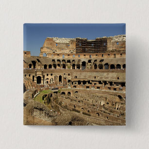 Europa, Italië, Rome. Het Colosseum (ook bekend al Vierkante Button 5,1 Cm
