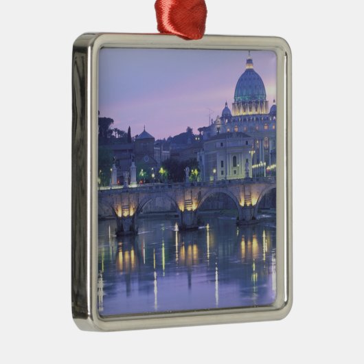 Europa, Italië, Rome, het Vaticaan. St. Peter's & Metalen Ornament (Rechts)