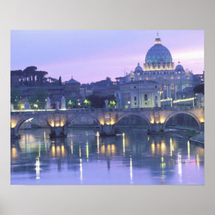 Europa, Italië, Rome, het Vaticaan. St. Peter's & Poster