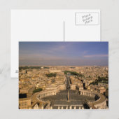 Europa, Italië, Rome, het Vaticaan. Uitzicht uit S Briefkaart (Voorkant / Achterkant)