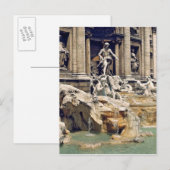 Europa, Italië, Rome. Munten strooisel onderaan Briefkaart (Voorkant / Achterkant)