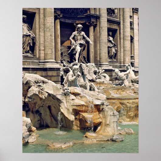 Europa, Italië, Rome. Munten strooisel onderaan Poster (Voorkant)