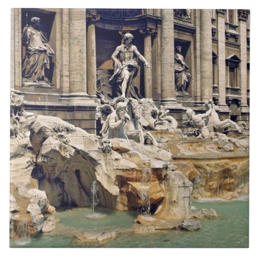 Europa, Italië, Rome. Munten strooisel onderaan Tegeltje (Voorkant)