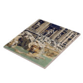 Europa, Italië, Rome. Munten strooisel onderaan Tegeltje (Zijkant)