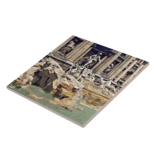 Europa, Italië, Rome. Munten strooisel onderaan Tegeltje (Zijkant)