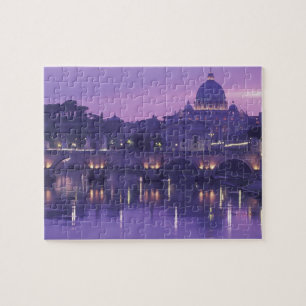 Europa, Italië, Rome. Sint-Pieter en Ponte Sant Legpuzzel